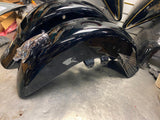Front Fender Hog Trim Harley Touring Vivid Black Spider Web 2013< FLH Road Glide