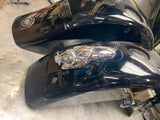 Front Fender Hog Trim Harley Touring Vivid Black Spider Web 2013< FLH Road Glide