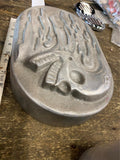 NOS Flaming Skull Air Cleaner Harley ironhead Shovelhead Panhead Chopper 1 Off!