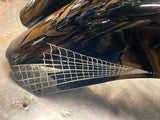 Front Fender Hog Trim Harley Touring Vivid Black Spider Web 2013< FLH Road Glide