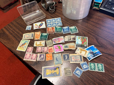 Vintage Large Lot of Assorted Envelope Stamps Various Countries and Designs