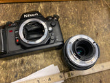 Vtg Nikon 35mm Camera N2020 Af Nikor lens Clean Photagraphy 35-70mm