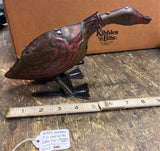 Vtg 1924 Louis Marx Tin Toy Windup Duck Works Antique USA Barnyard Animals