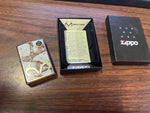 2022 Realtree Brand Zippo Lighter Unfired High Polished Chrome White Camo