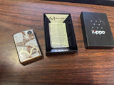 2022 Realtree Brand Zippo Lighter Unfired High Polished Chrome White Camo