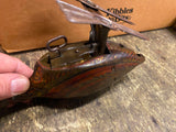 Vtg 1924 Louis Marx Tin Toy Windup Duck Works Antique USA Barnyard Animals