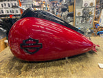 Cvo Gas Tank Red W Emblems Touring FLH Street road glide Ultra 2008^ Nice!
