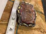 1980 Great American Buckle Co Harvest Time Farm Red Neck Country Trucker Buckle