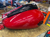 Cvo Gas Tank Red W Emblems Touring FLH Street road glide Ultra 2008^ Nice!
