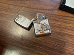 2022 Realtree Brand Zippo Lighter Unfired High Polished Chrome White Camo