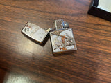 2022 Realtree Brand Zippo Lighter Unfired High Polished Chrome White Camo