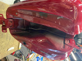 Cvo Gas Tank Red W Emblems Touring FLH Street road glide Ultra 2008^ Nice!