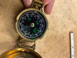 Antique Compass Ross London Co. Brass Maritime Military WW1 Era Army Artillery