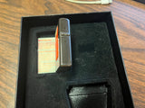 VTG Limited Edition 1997 Camel Lady Barbara Table Zippo Lighter Midnight Chrome
