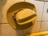 Vtg Stetson 5X Cowboy Rancher Hat Beaver Tan 7 1/2 Western Feathers XXXXX