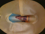 Vtg Stetson 5X Cowboy Rancher Hat Beaver Tan 7 1/2 Western Feathers XXXXX