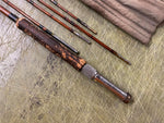 VTG Antique 1920s Made In USA South Bend Bamboo 5 Piece Fishing Rod Montague