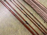 VTG Antique 1920s Made In USA South Bend Bamboo 5 Piece Fishing Rod Montague