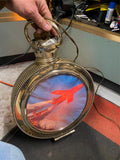 50's Budweiser Light Clock sign Vtg Advertising Pocket Watch w coin Jet Airplane