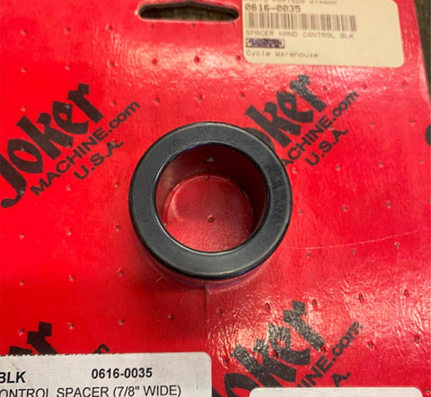 1" Joker Machine Black Motorcycle Hand Control Grip Harley Chopper Spacer 03-136