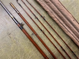 VTG Antique 1920s Made In USA South Bend Bamboo 5 Piece Fishing Rod Montague