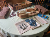 LEWIS & CLARK EXPEDITION PLAYSET FORT CLATSOP BARZSO FULL SET BOX INDIANS BUFFAL