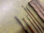 VTG Antique 1920s Made In USA South Bend Bamboo 5 Piece Fishing Rod Montague