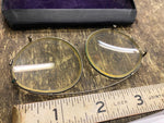 Vtg Clip ON Glasses Case Silver Theodore Rosevelt Garrett optometrist Rochester