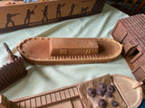 LEWIS & CLARK EXPEDITION PLAYSET FORT CLATSOP BARZSO FULL SET BOX INDIANS BUFFAL