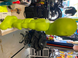 Vtg Space Alien Blow Mold 36" Green Halloween Ray Gun General Foam Minty!