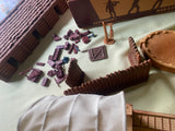 LEWIS & CLARK EXPEDITION PLAYSET FORT CLATSOP BARZSO FULL SET BOX INDIANS BUFFAL