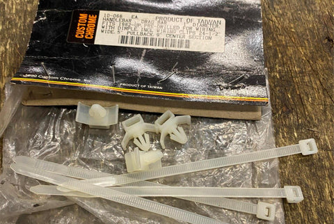 Wire Clips Drag Bars Handlebars Harley Shovelhead Ironhead Custom Chopper Push i