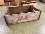 Vintage 1960s Made in USA 7up "The Uncola" Wooden Carrier Crate