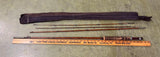 VTG Antique 1920s 4 Piece Bamboo Fishing Rod Montague South Bend? Shakespeare?