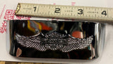 Vtg NOS Harley Taillight Visor Wings Bar Shield Logo 1955-72 Panhead Shovelhead