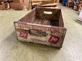 Vintage 1960s Made in USA 7up "The Uncola" Wooden Carrier Crate