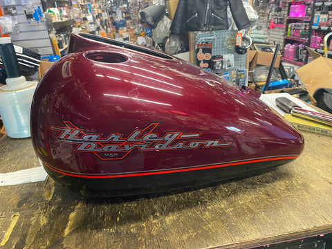 OEM 1999-2000 Gas TAnk Road King FLHR Luxury Rich Red Black Nice!
