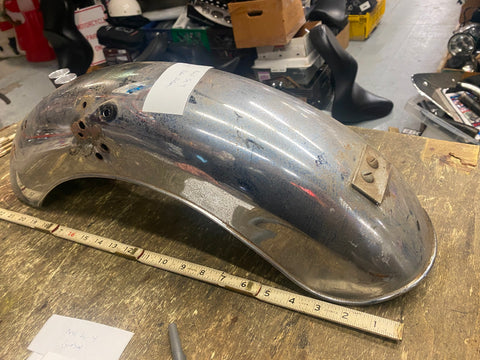 Vtg Rear Motorcycle Fender Ariel Square four Norton Matchless