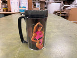 Vtg 1994 Snap-On Tools Plastic Mug Cup Girl Model Gina Pin Up 1994 Made in USA