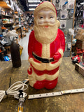 Vtg Union 13" Santa Claus blow mold Hard plastic Christmas Decor 60's Light up!