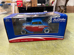 1933 Willys Coupe Coin Bank True Value 1:24 Red & Blue ERTL Diecast