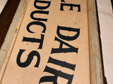 Royale Dairy Raymond Utz country Butcher Double Sided Vtg Sign Hanover Pa Store!