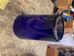 Cobalt Blue Antique Vtg Vase 8" Tall Decor Glass 6" across Collectible Flowers!
