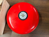 Vintage NOS Safe House Red Bell Model 49-498B School Buglar Fire Fighter Alarm