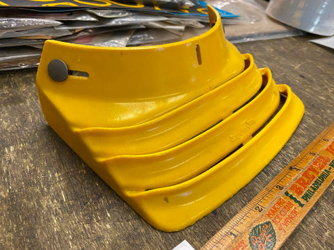 Vtg NOS Gold Belt Simon Says Yes  MX Enduro Helmet Visor AHRMA dIRT bIKE mAICO