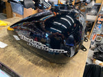 New T/o Vivid Black Gas Fuel Tank Harley Touring FLH Street Road Glide 2008^