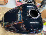 New T/o Vivid Black Gas Fuel Tank Harley Touring FLH Street Road Glide 2008^