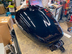 New T/o Vivid Black Gas Fuel Tank Harley Touring FLH Street Road Glide 2008^