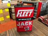 Vintage Made in USA Rare NAPA Fleet Hydraulic Jack Oil Pint Can Half Full