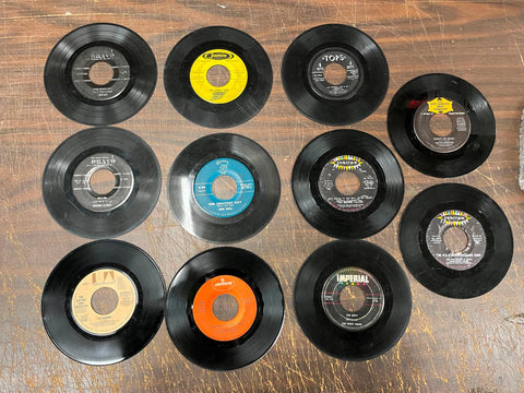 Vintage 1970s Lot Of 11 45 Records Assorted Songs & Artists United Artists